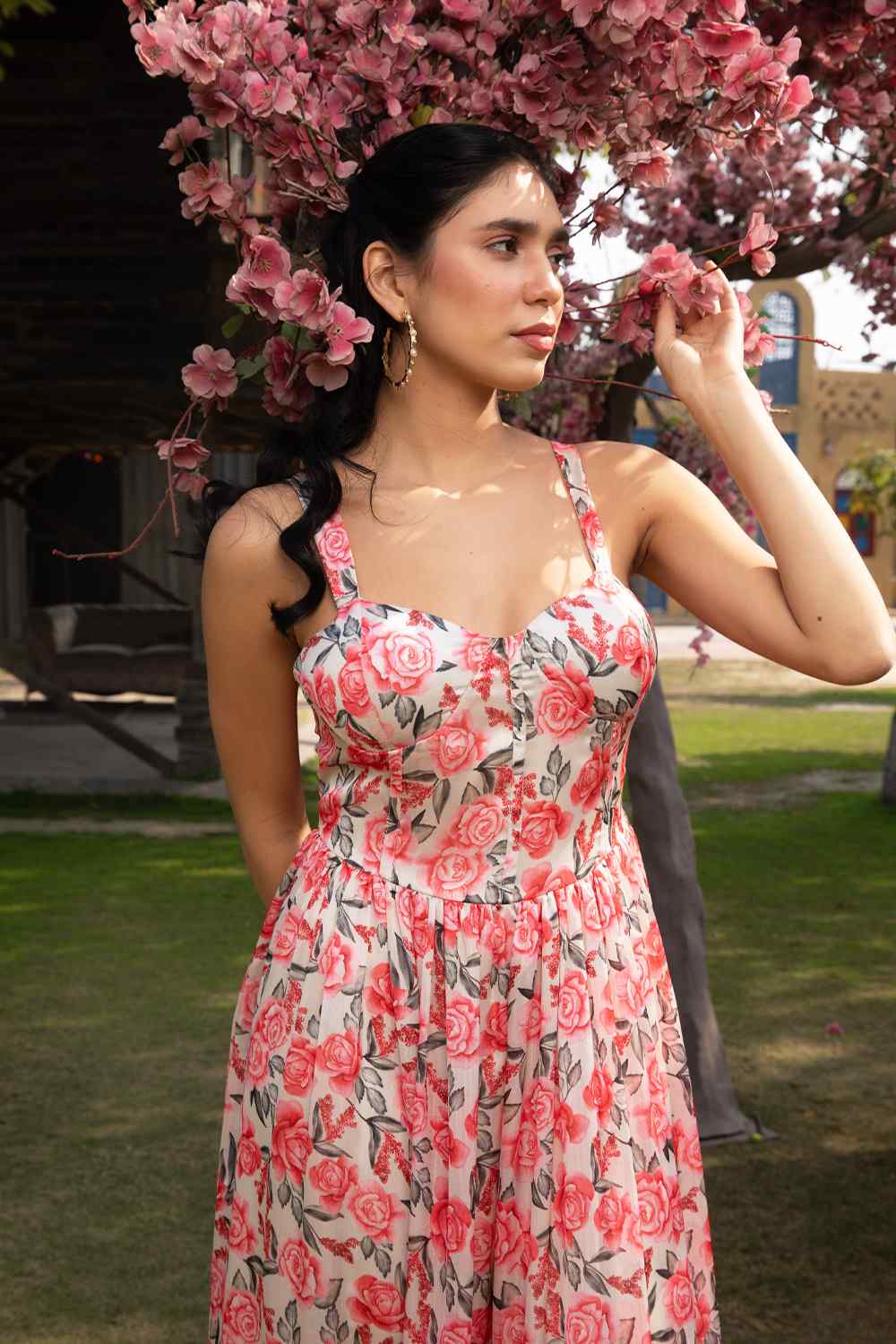 Amber corset dress-Ivory