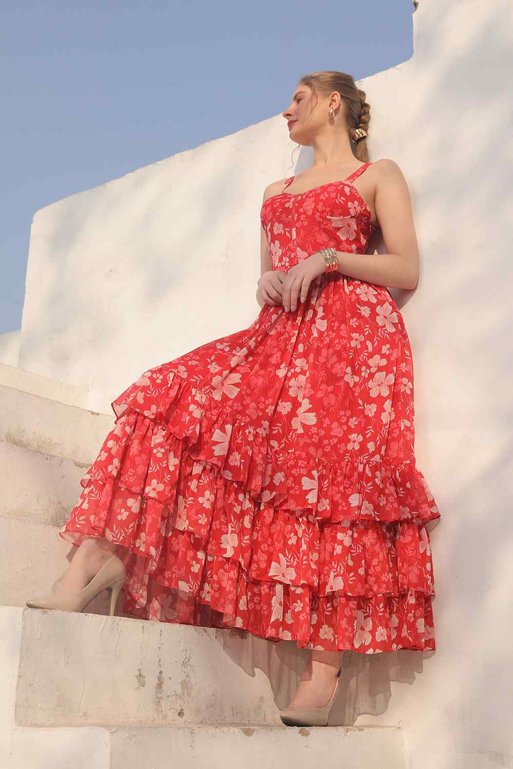 Amber corset dress-Ruby