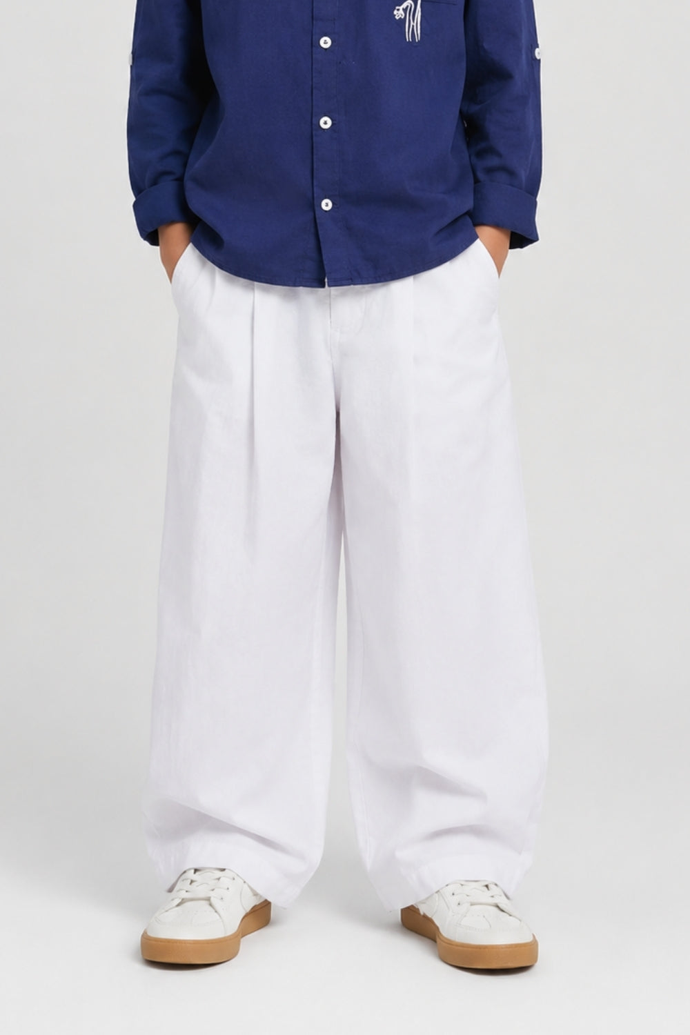 Archie White Relaxed Pants