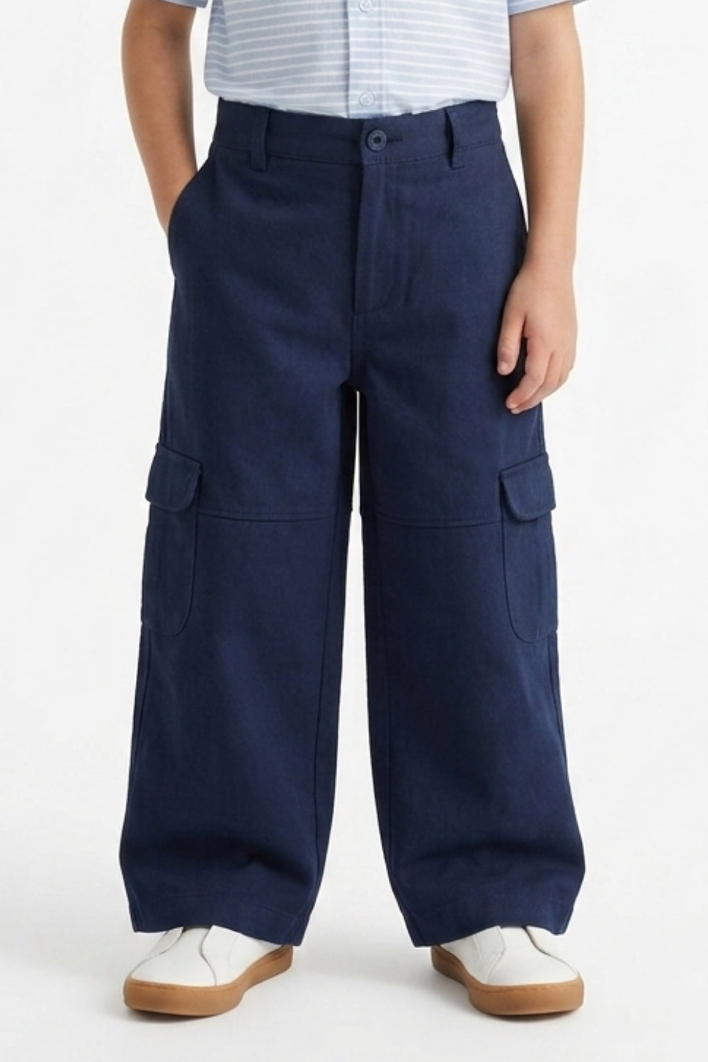 Ash Blue Cargo Pants
