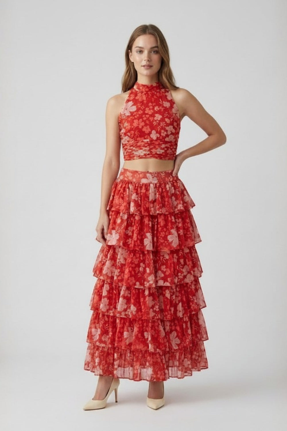 Bria Co-ord Set- Ruby