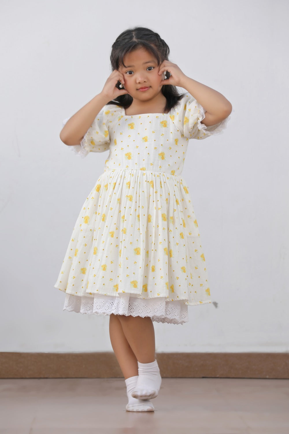 Camlie Printed Lace Dress