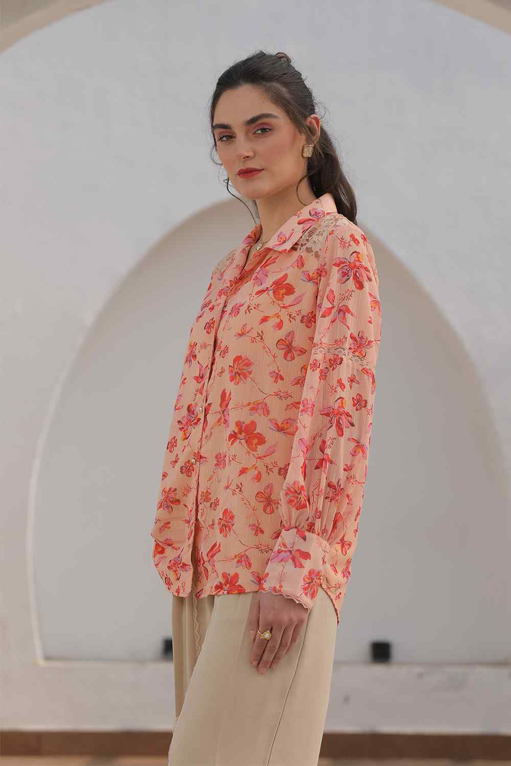 Celeste Lace Co-ord Set-Beige