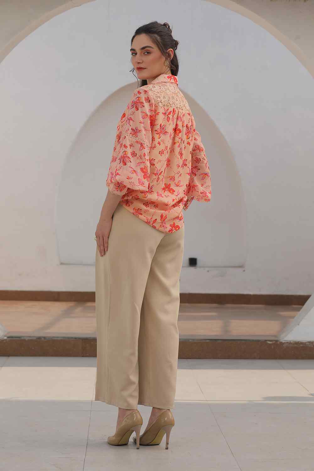 Celeste Lace Co-ord Set-Beige