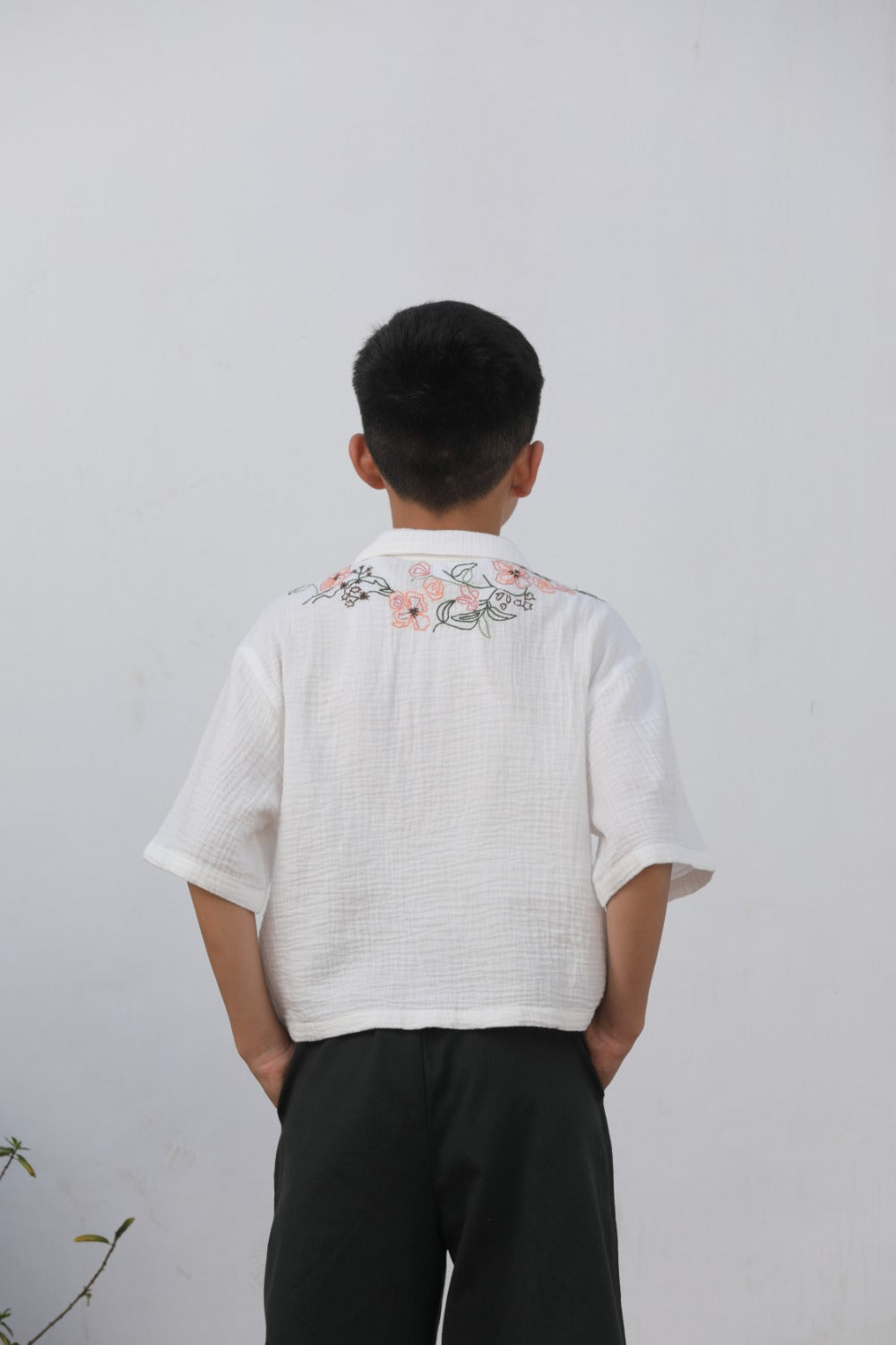 Charles Embroidered Boys Shirt