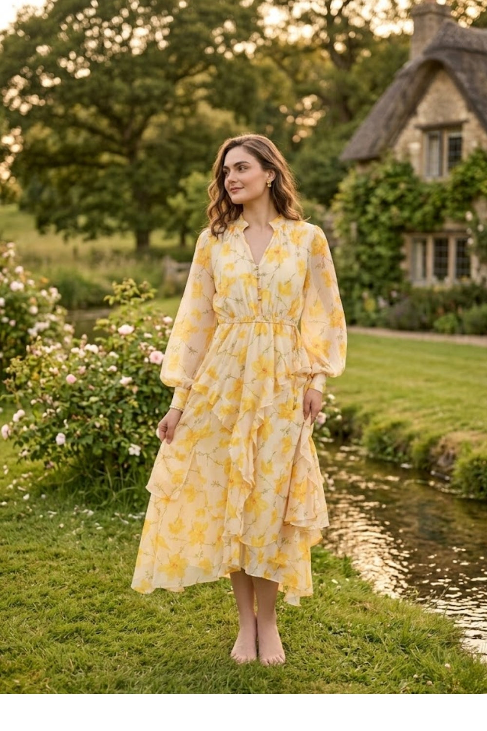 Edna Ruffle Dress