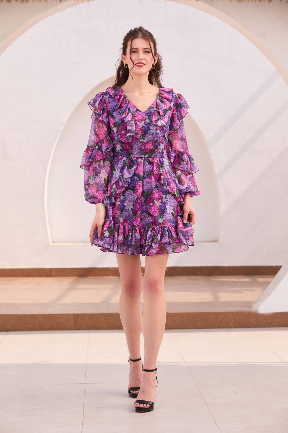 Gigi mini flared dress