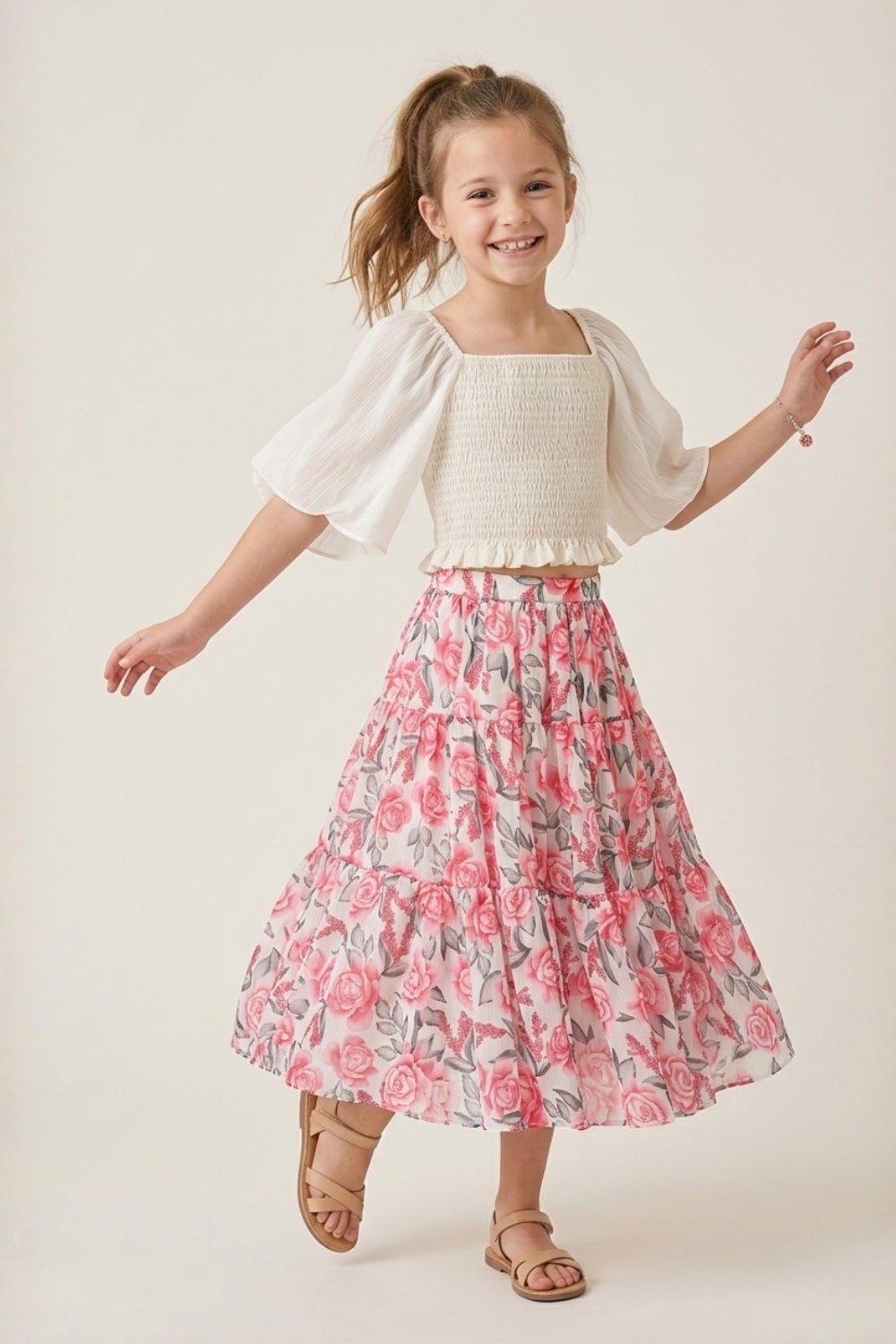 Wonderland Butterfly Top & Skirt Set