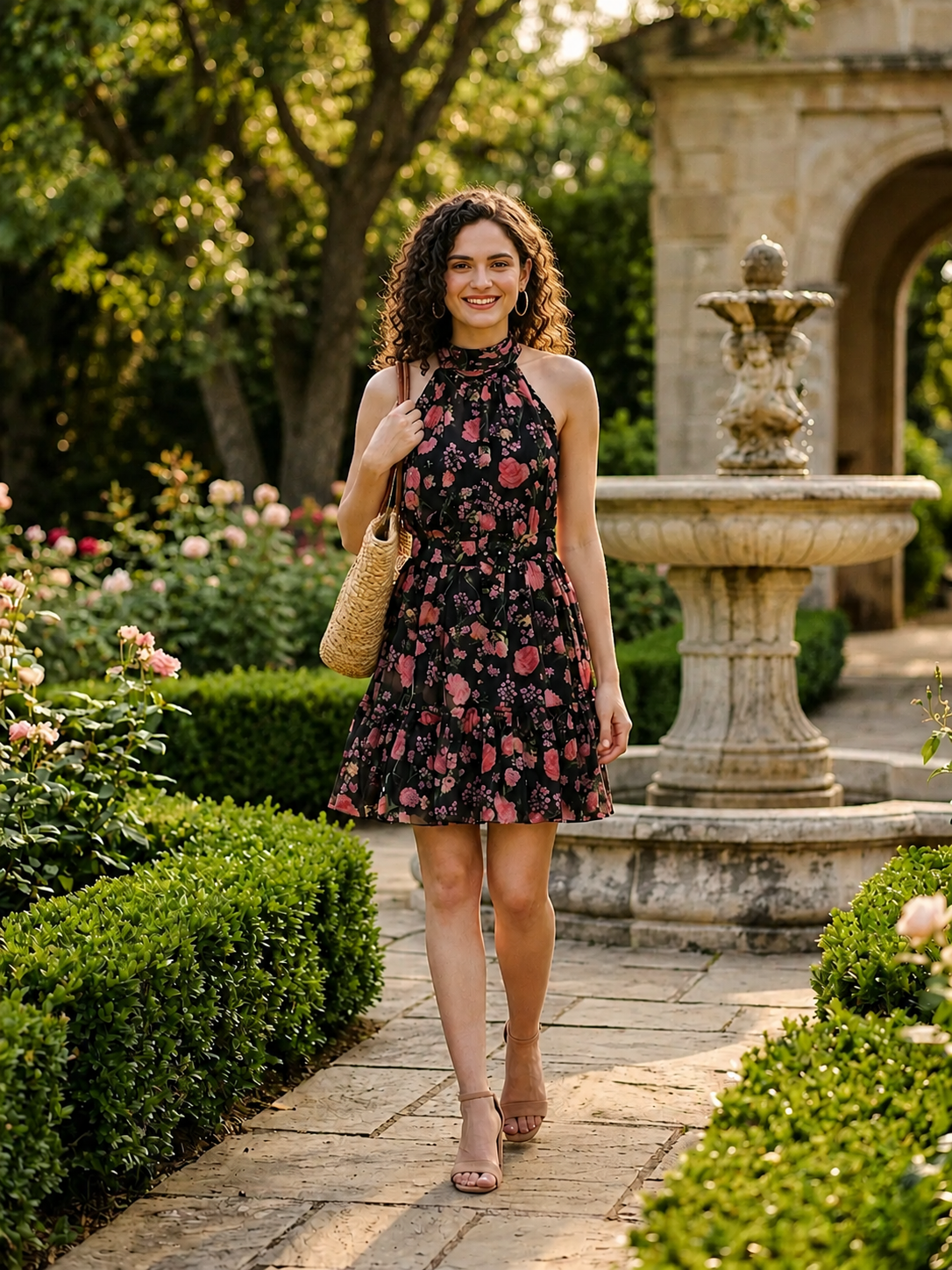 Shop Iris Chiffon Halter Dress