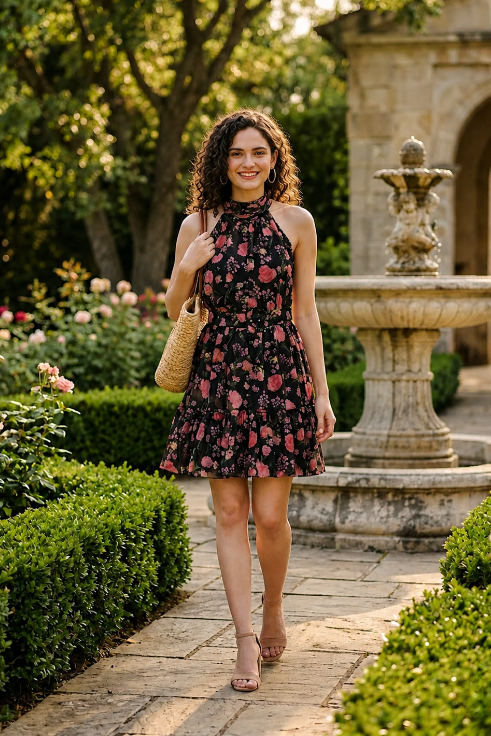 Shop Iris Chiffon Halter Dress