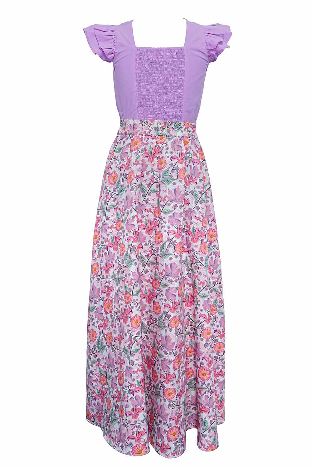 Ruffle top & Flared Skirt Dress