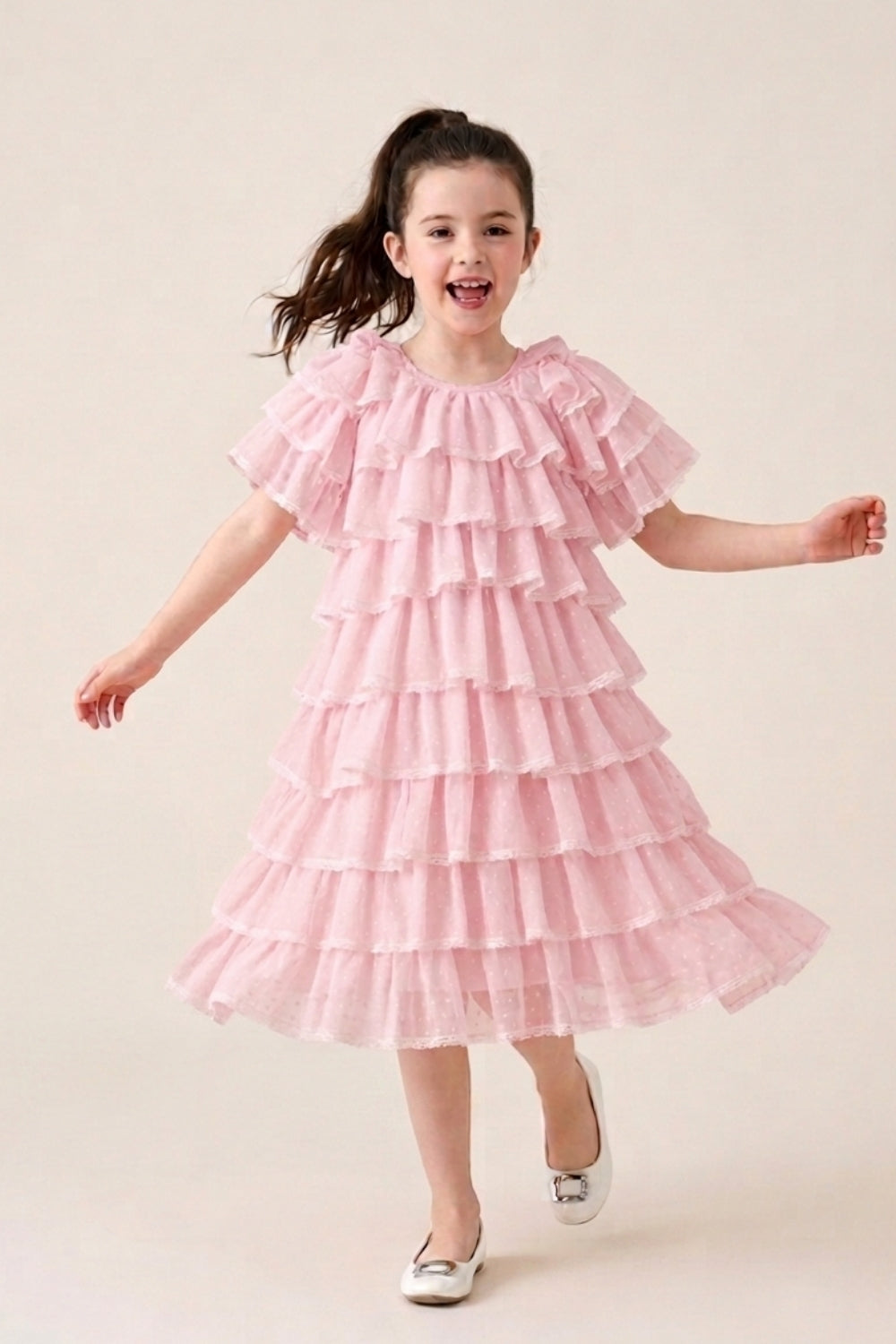 Wild Rose Ruffle Dress