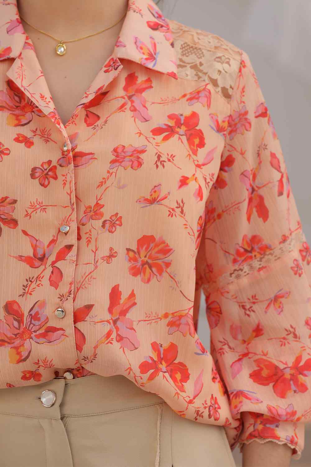 Celeste Lace Co-ord Set-Beige