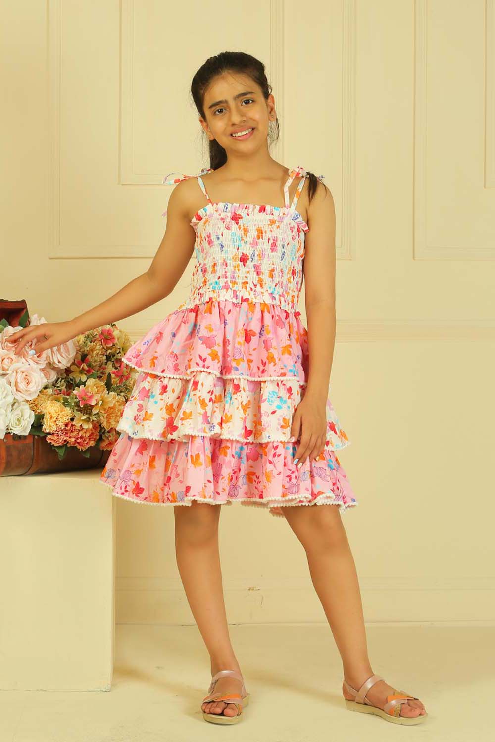 Jolly Print Panel Dress