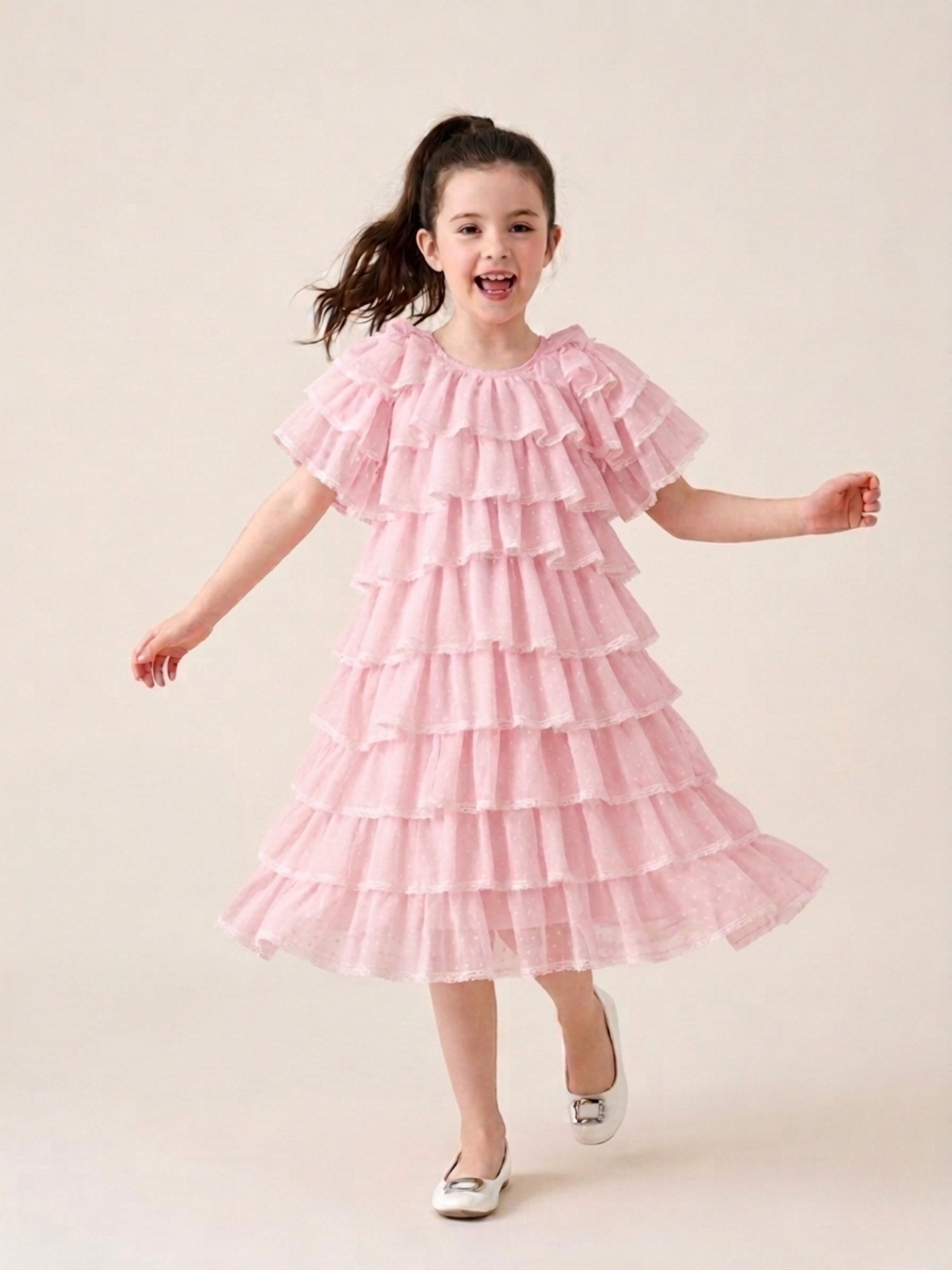 Wild Rose Ruffle Dress