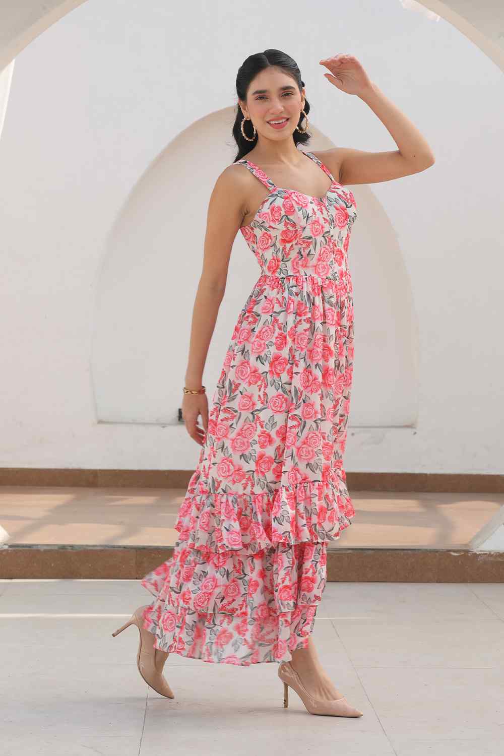 Amber corset dress-Ivory