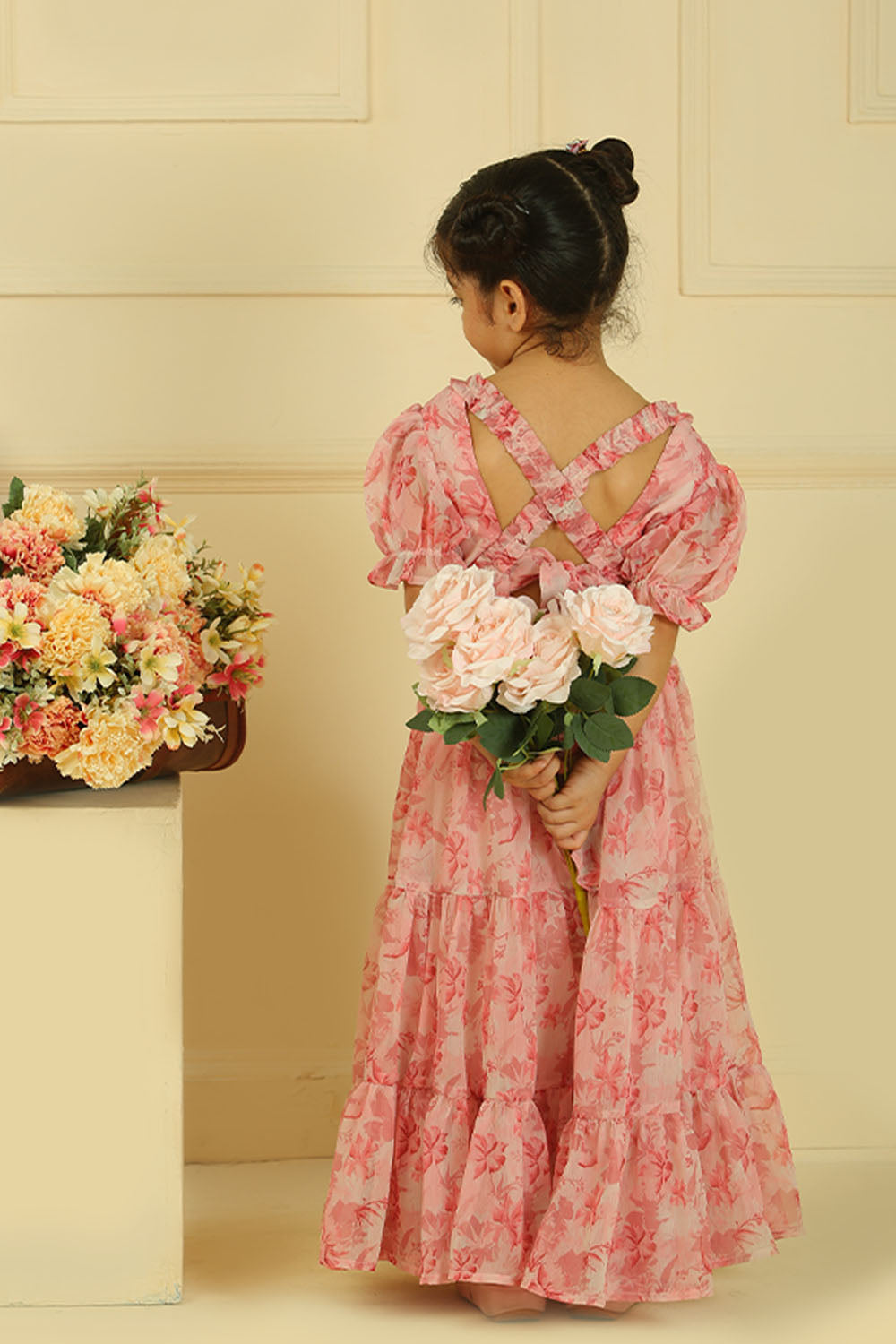 Charm - Long Flared Tiered Dress