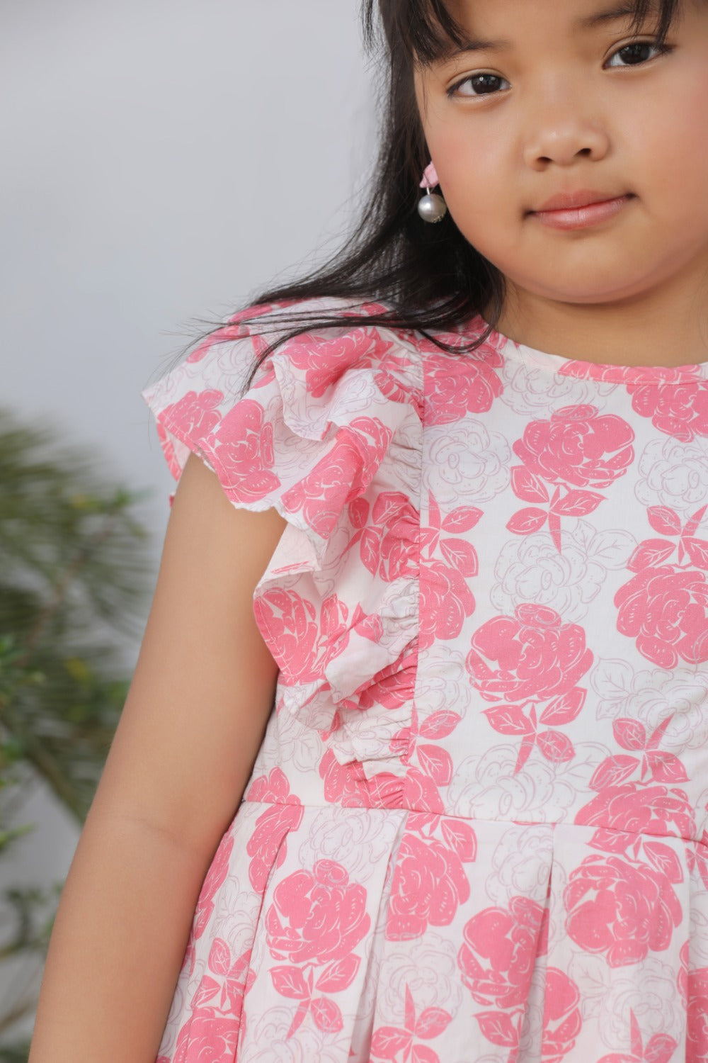 Elsa Pleated Ruffle Dress