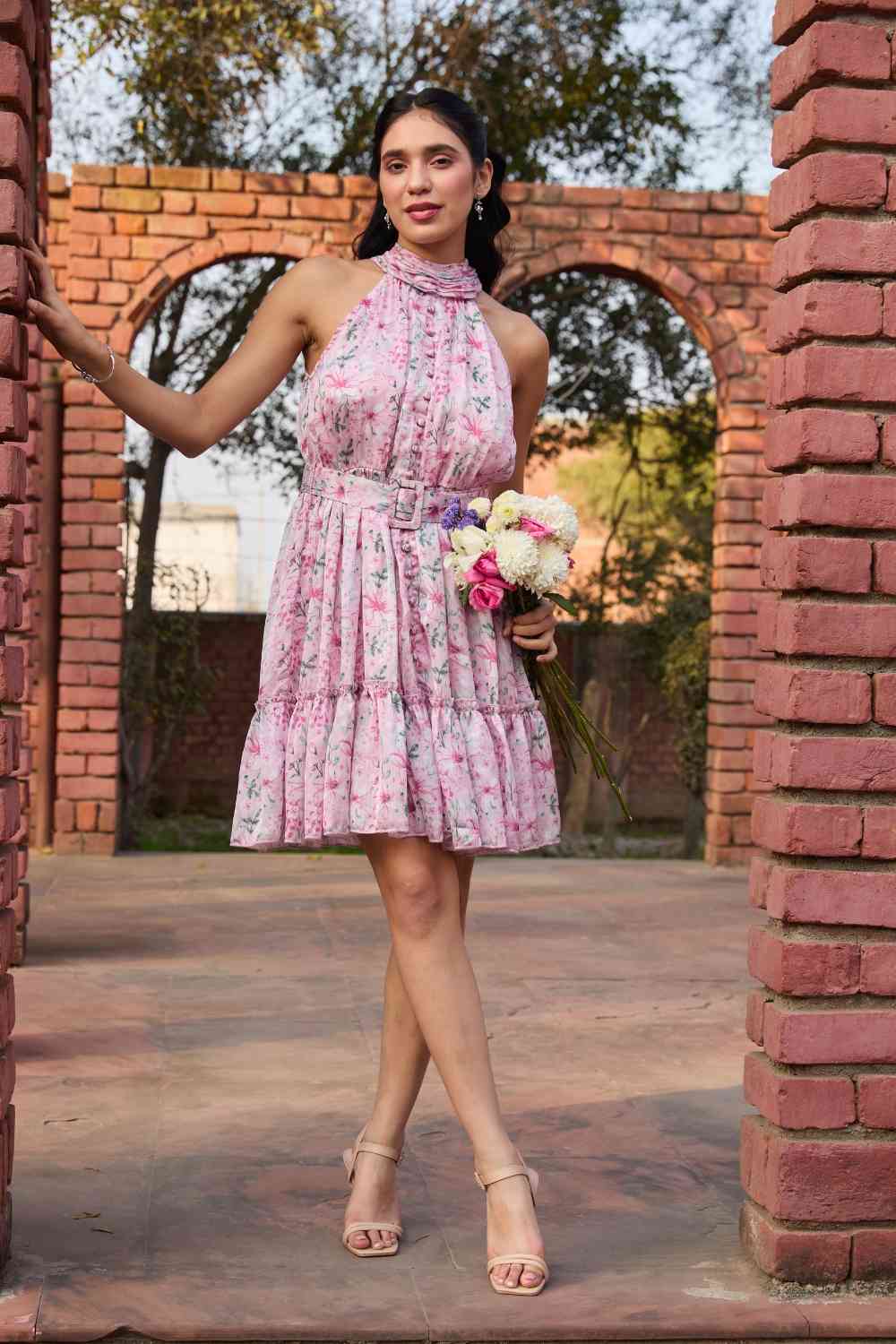 Iris halter dress-Lavander