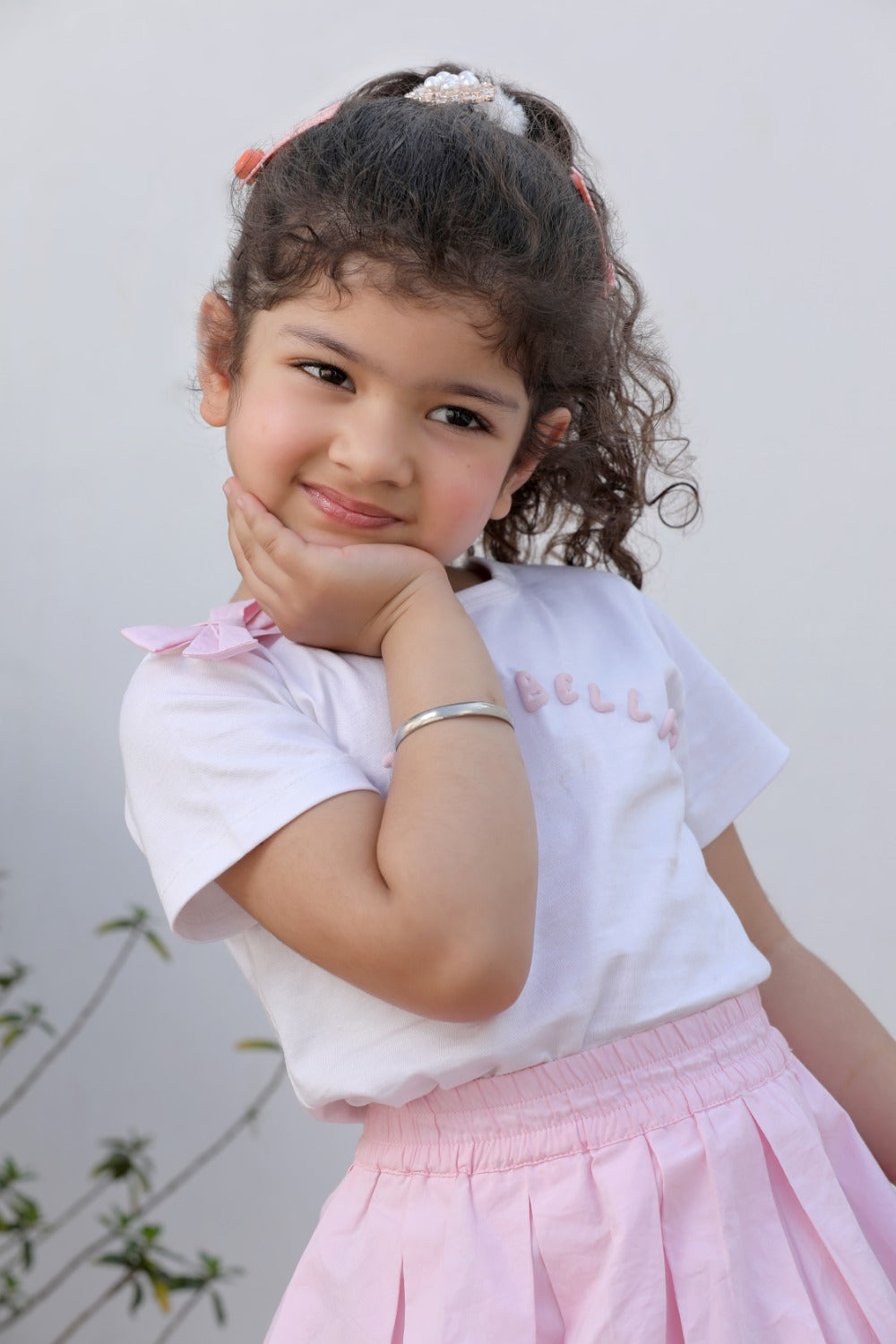 Lavanya Girls Tee and skirt set