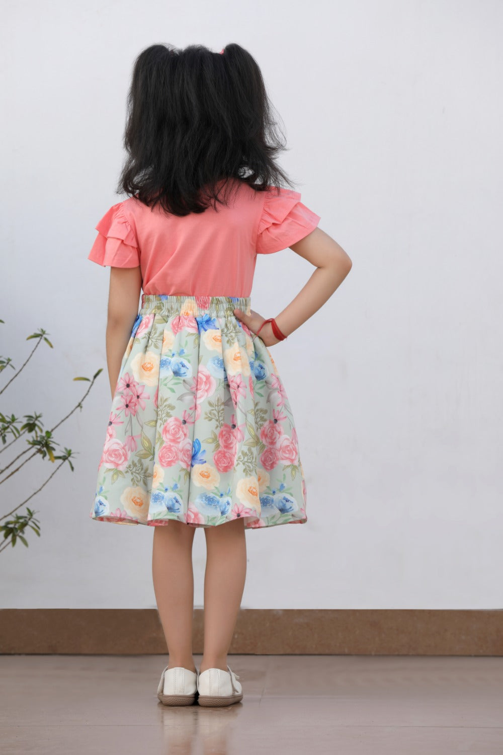 Liana Girls Tee and skirt set