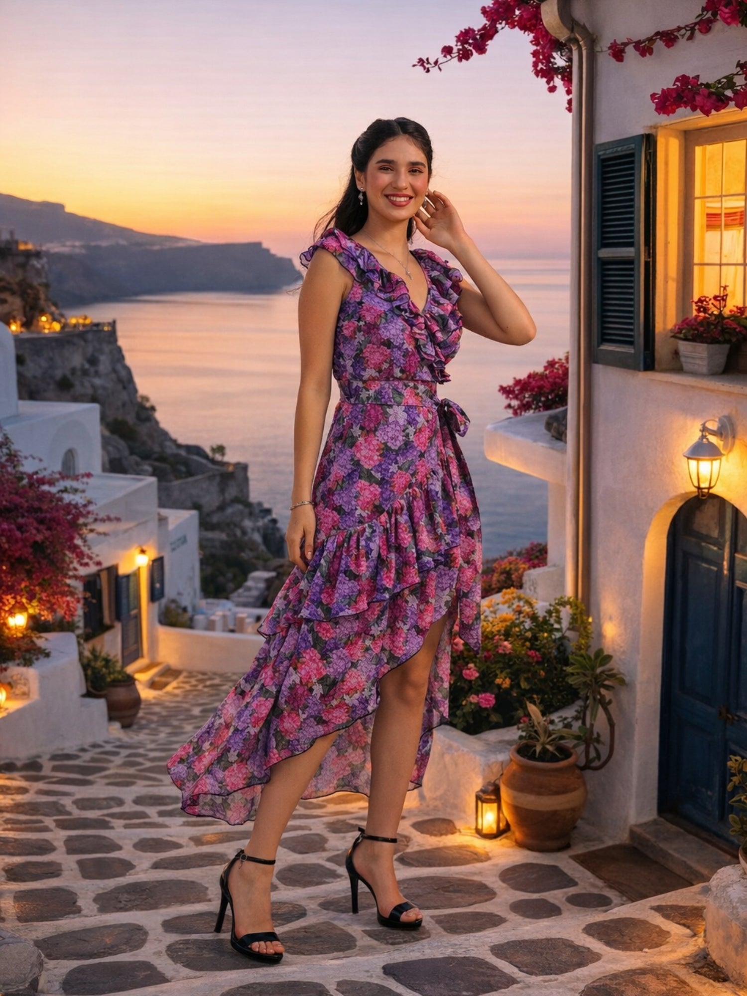 Polly ruffle dress