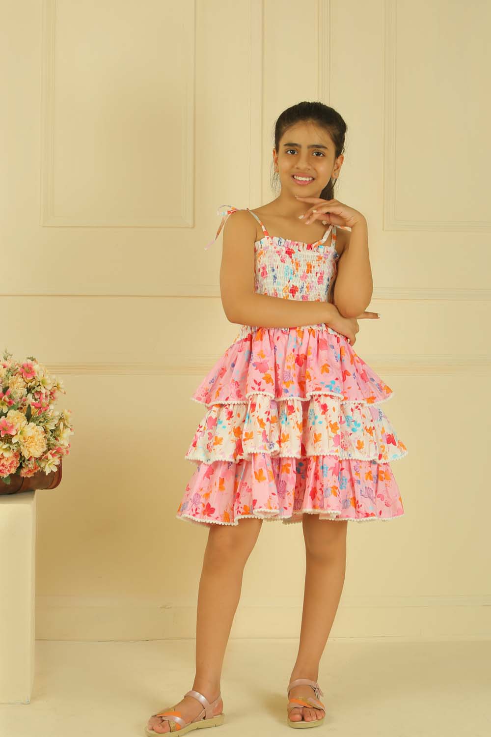 Jolly Print Panel Dress