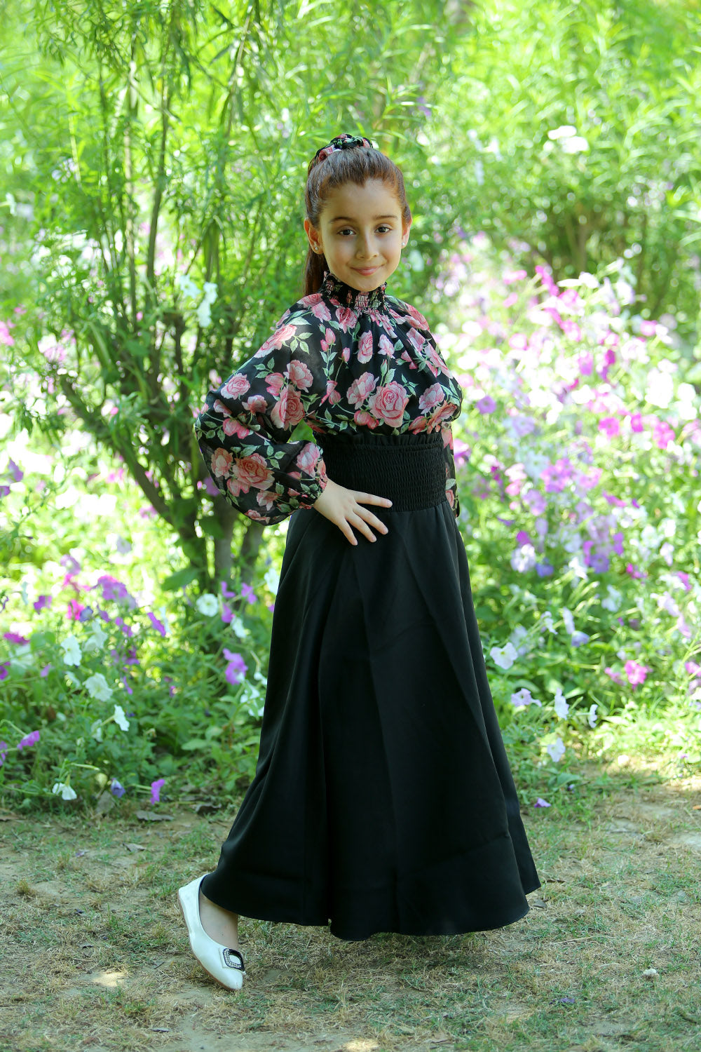 top and skirt sets for girls